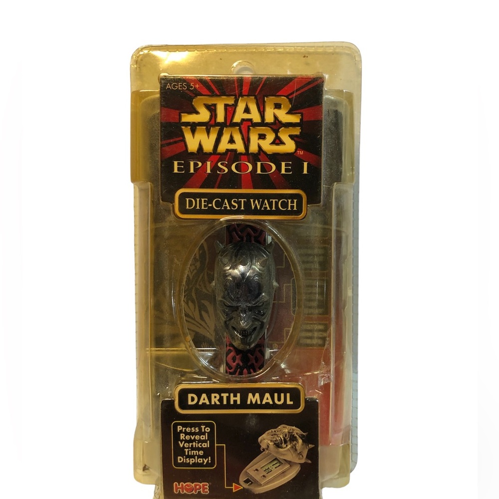 Star Wars Episode 1 DARTH MAUL Die-cast Watch 1999 Sealed